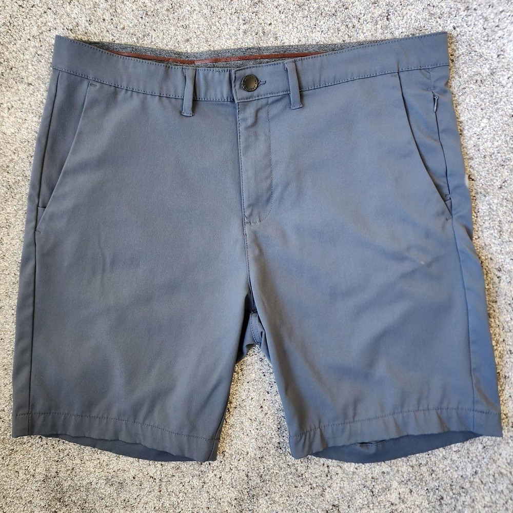 JACHS New‎ York Shorts Mens 36 Gray Chino Performance Movement Stretch Golf